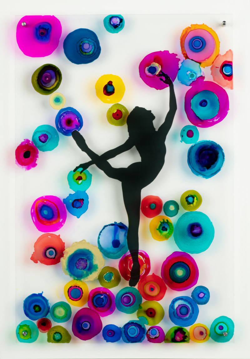 "Melody"
24" X 36" alcohol in on plexiglass print, $1900