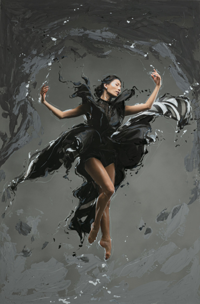 "Soo"
46" X 68" mixed media, $3,600