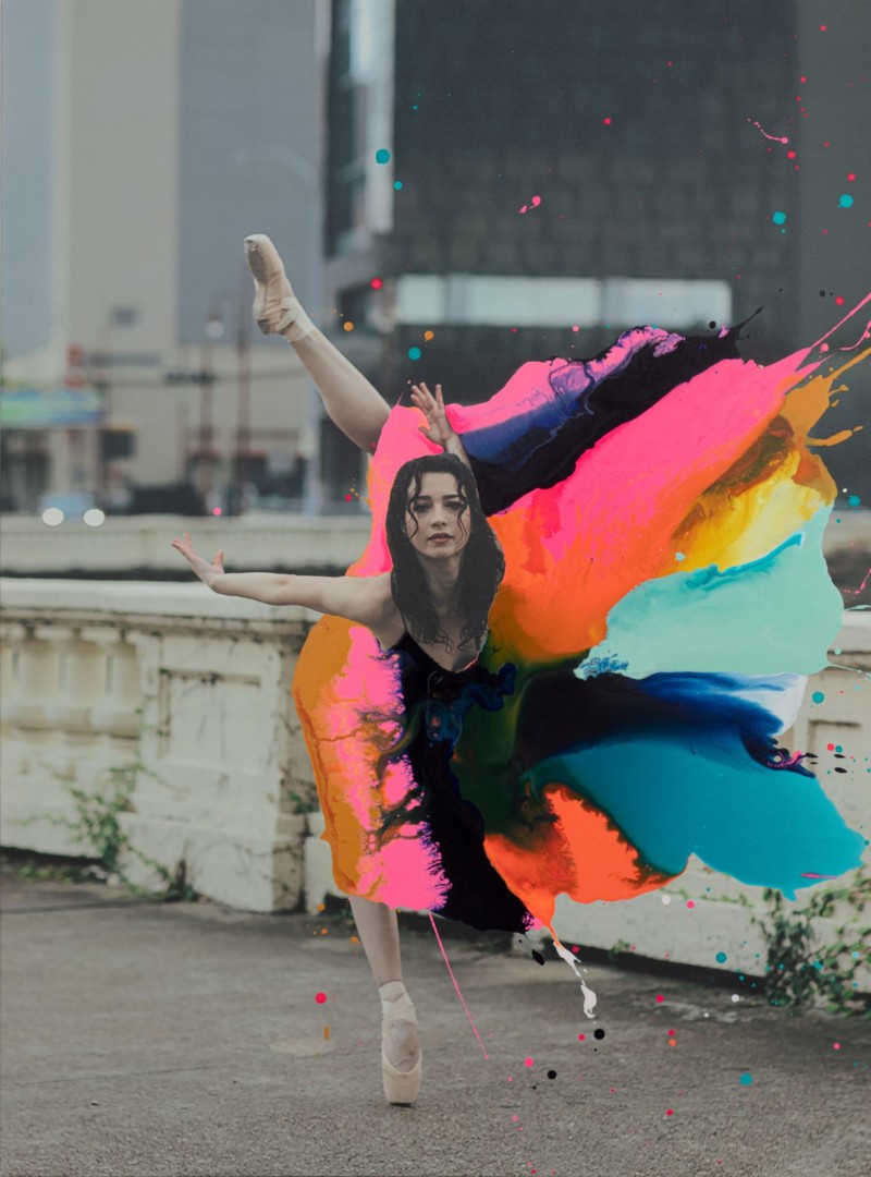 "Gloria"
40" X 50" mixed media, $2800