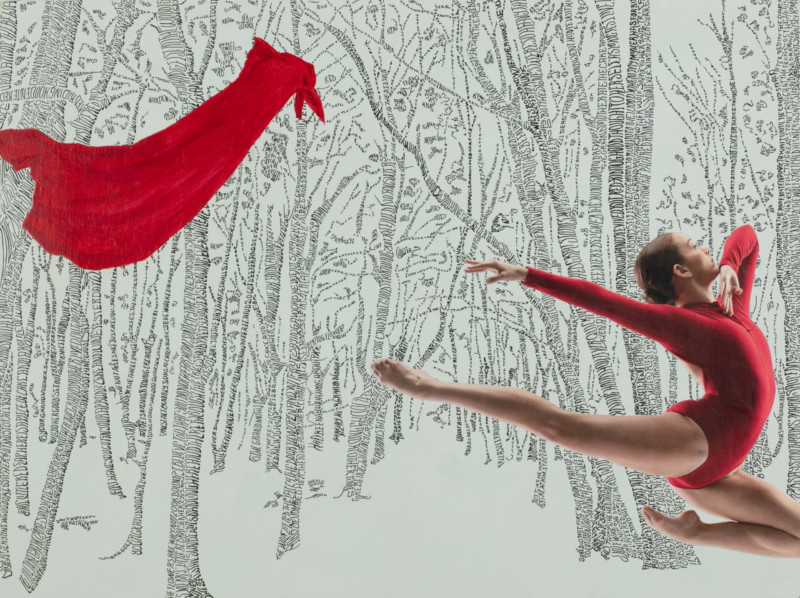 "Zoe"
18" X 24" mixed media collage on board, $500